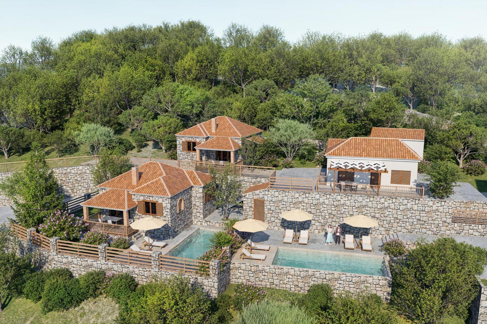 Vozas Villas - Traditional Houses With Great View Tragaki Exteriör bild